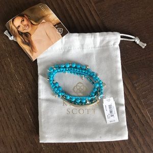NWT Kendra Scott- Veined Turquoise Supak Bracelet